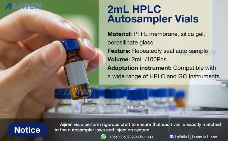 <h3>Autosampler Vials 2mL, HPLC/GC Sample Vials with Writing Area </h3>
